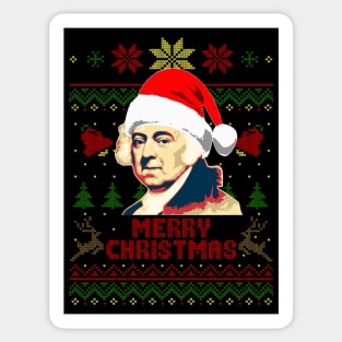 John Adams Merry Christmas Sticker